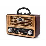  Ahşap Görünümlü BT Nostaljik Radyo