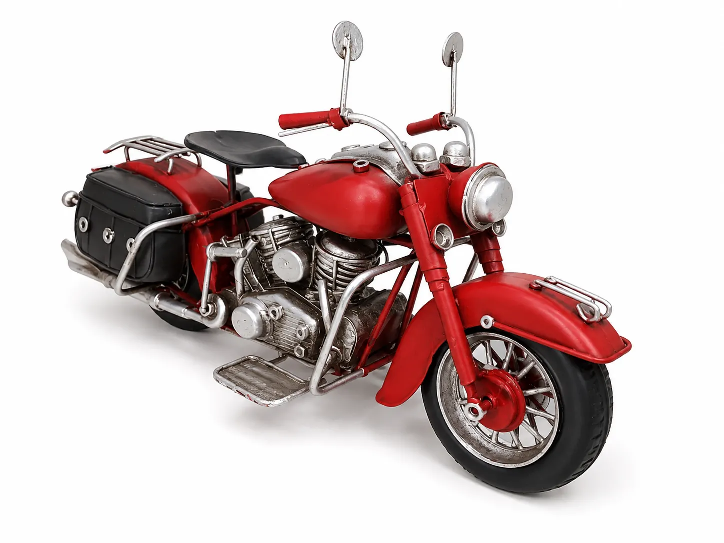 Dekoratif  Metal Kırmızı Motosiklet