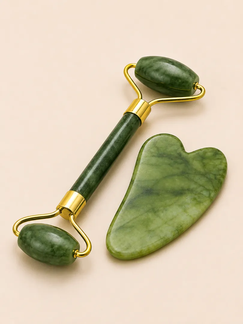 Doğal Yeşim Taşı (Jade) Cilt Masaj Seti