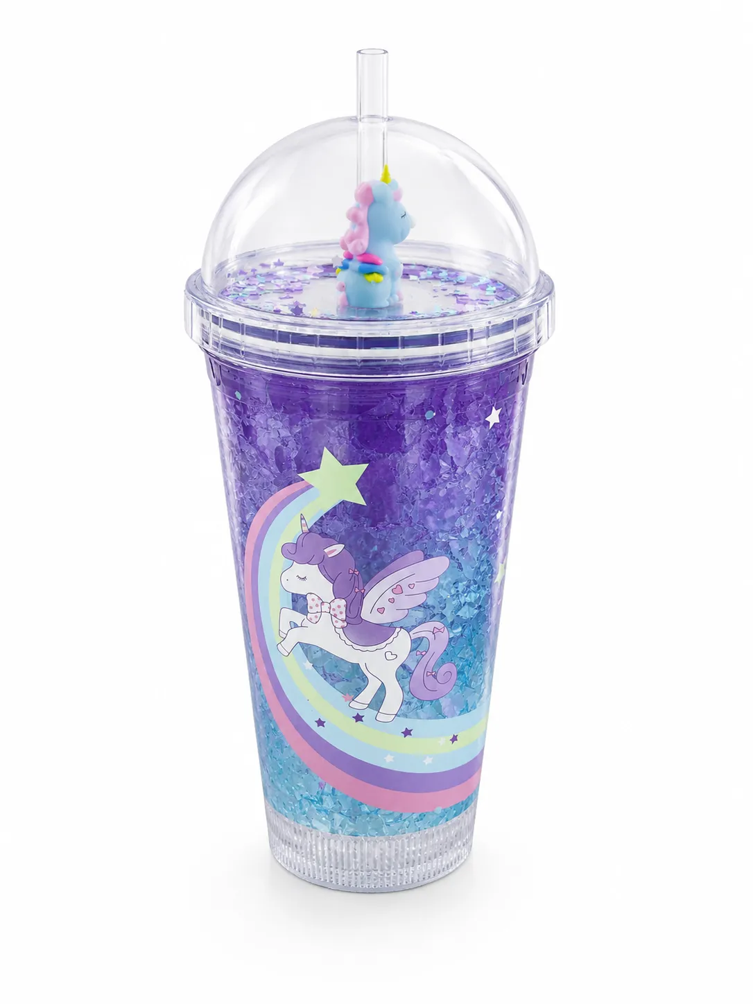 Işıklı Unicorn Pipetli Suluk