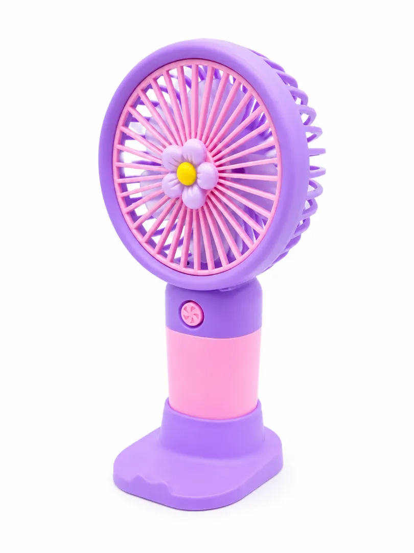 Çiçek Tasarımlı Kademeli El Fanı