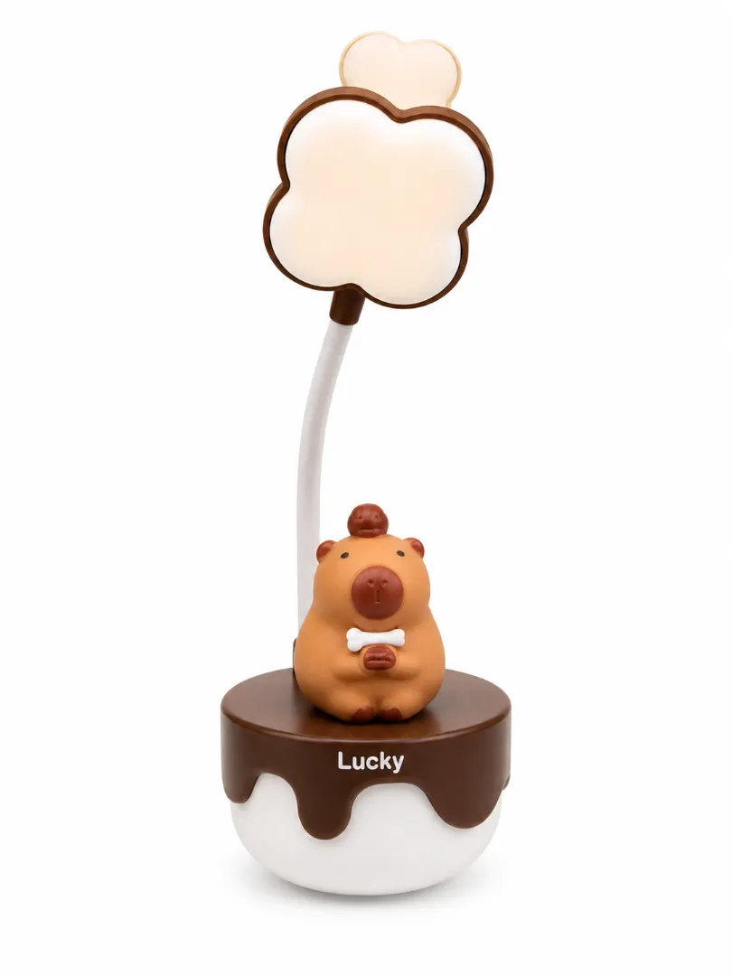 Sevimli Capybara  Figürlü Masa Lambası