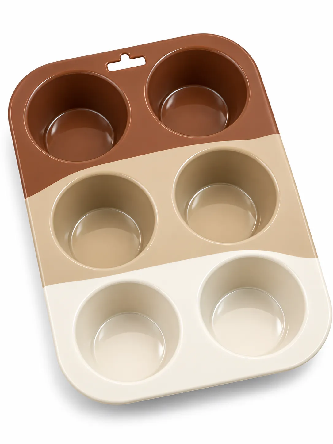 Silikon Muffin Kalıbı 6 Yuvarlak  Bölmeli