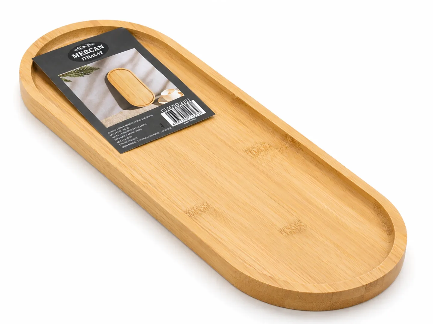  Oval Bambu Sunumluk