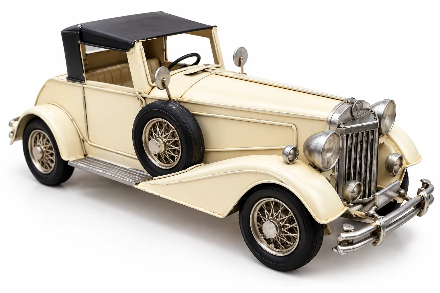 Dekoratif Metal Araba – Vintage Klasik Cabrio Model