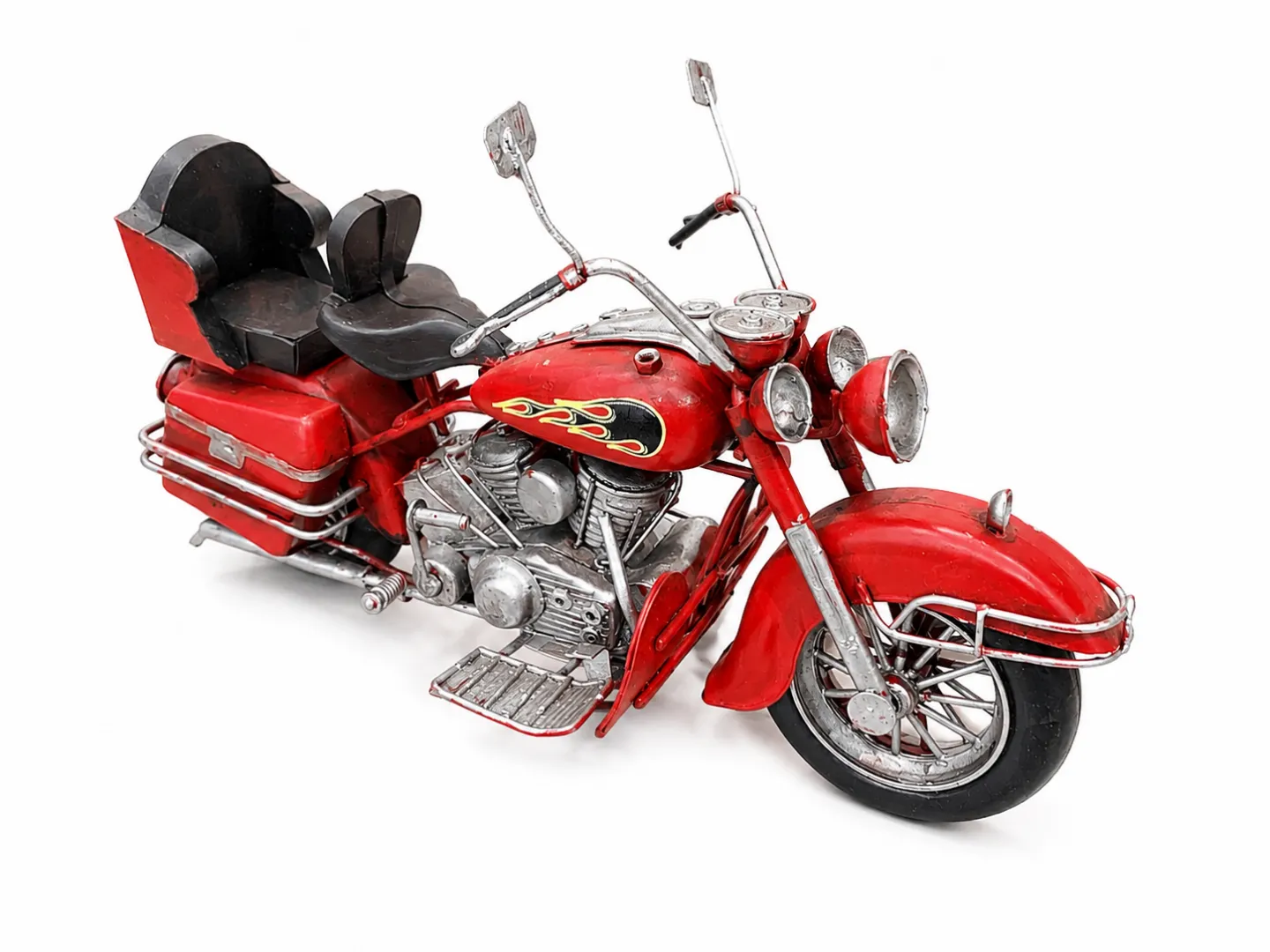 Dekoratif Metal Kırmızı  Motosiklet
