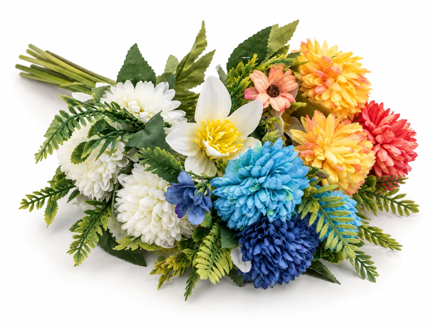 Renkli Gerbera Yapay Çiçek Aranjmanı