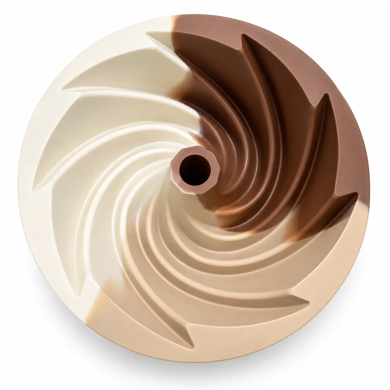 Silikon Spiral Desenli Muffin Kalıbı