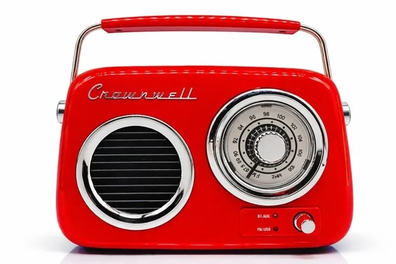 Retro Tasarımlı Bluetooth FM Radyo Siyah